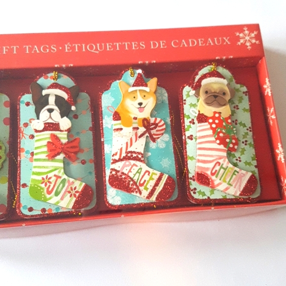 🎅🏼12 pcs 3D Holidays Dogs Gift Tags From To 1.85" x 3.75" Inch. Approx. - Picture 16 of 16